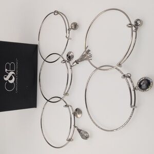 Christopher and Banks C&B bangle sliding set of 5